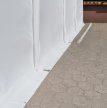PARTI SÁTOR, 4X8M, PVC PONYVA, SZÜRKE-FEHÉR, PADLÓKERETTEL PRO ULTRA